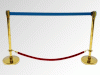 Rent (hire) a protective gilded pillars with blue tape and red rope, the Catering company "Cordelia"