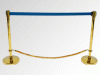 Rent (hire) a Golden fence with blue ribbon and yellow rope under the flag of Ukraine, the Catering company "Cordelia"