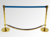 Rent (hire) a fencing gold plated with blue ribbon and ropes under the flag of Ukraine, the Catering company "Cordelia"