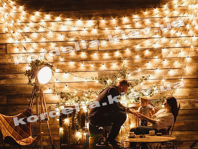 Vintage retro string of lights