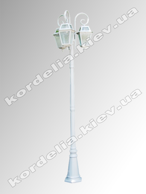 Street garden lights white color