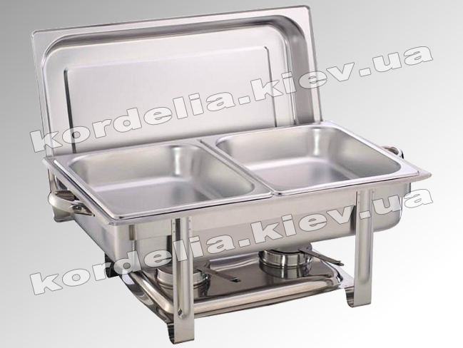 Чафиндиш (chafing dish) з двома ємностями GN 1/2