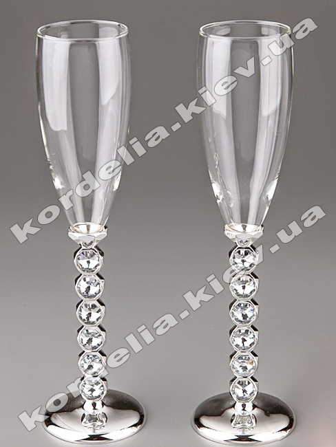 Original wedding glasses with rhinestones