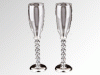 Rent wedding glasses with rhinestones in Kiev. Original festive champagne glasses with stones-crystals for hire, Catering company "Cordelia"