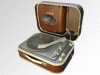Electrophone portable in suitcase