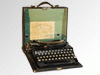 Typewriter in retro style