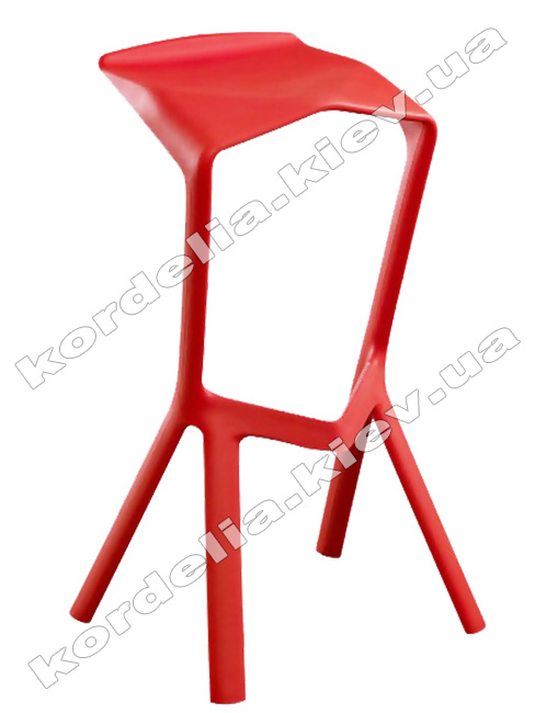 Bar chair minimalist red