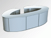 Rent (hire) reception, with oval edges, the Catering company "Cordelia"