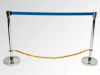 Rent (hire) a silver fence with blue ribbon and yellow rope, the Catering company "Cordelia"