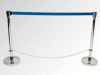 Lease (rental) tape fencing blue with chain, Catering company "Cordelia"
